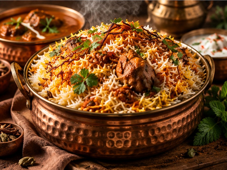 Biryani, part of the Main Meals selection